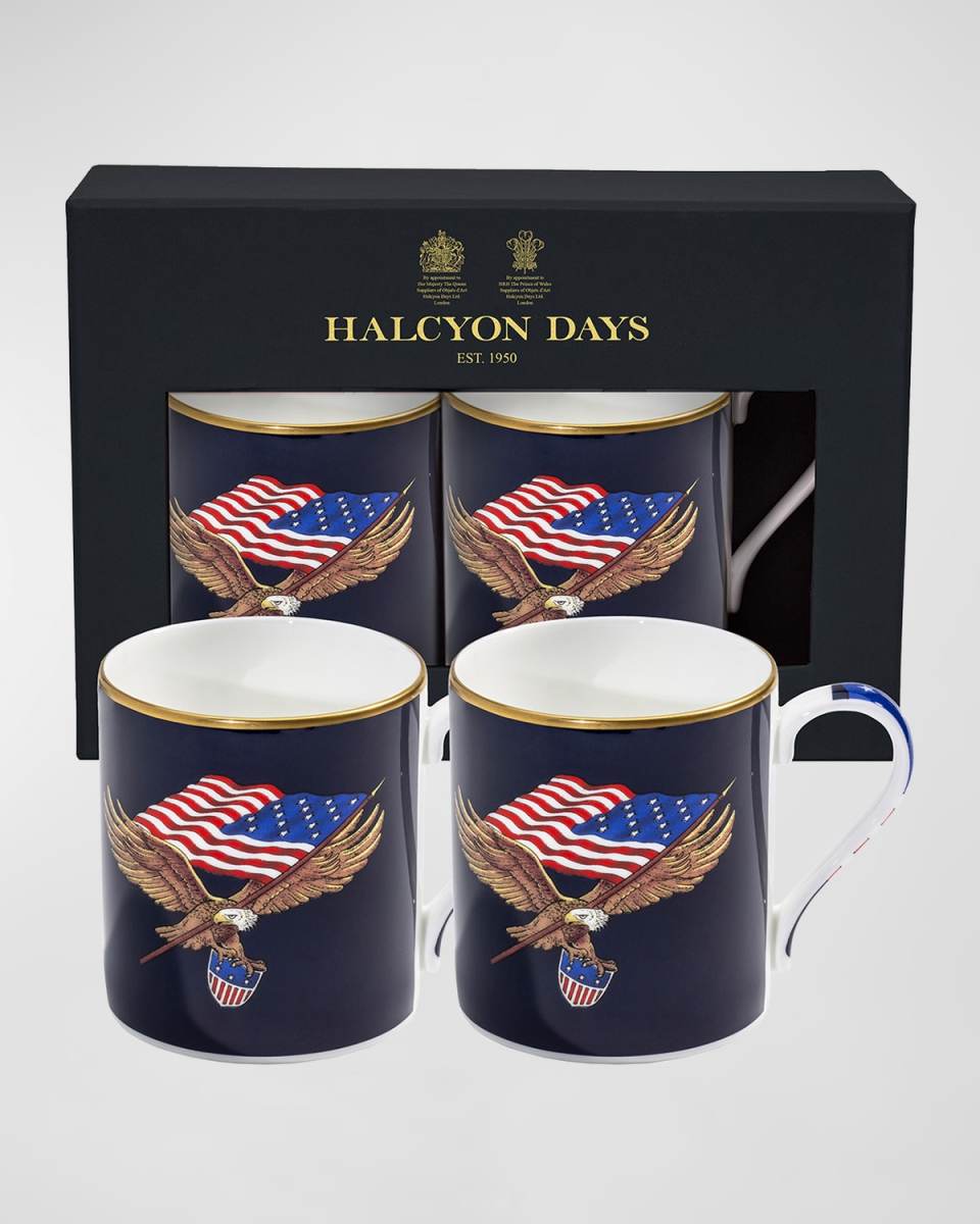 Star Spangled Banner Mugs, Set of 2